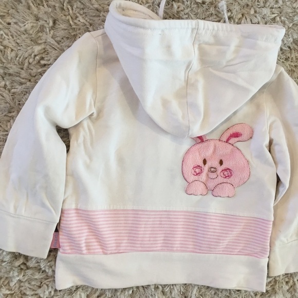 Toddler Girls Cotton Zip Up Hooded Sweatshirt - Picture 8 of 11